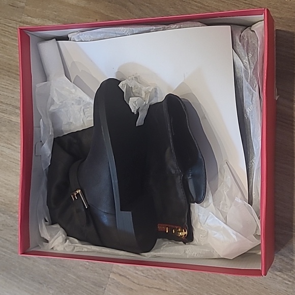 Knee high super soft leather black boots size 6 - Picture 3 of 4